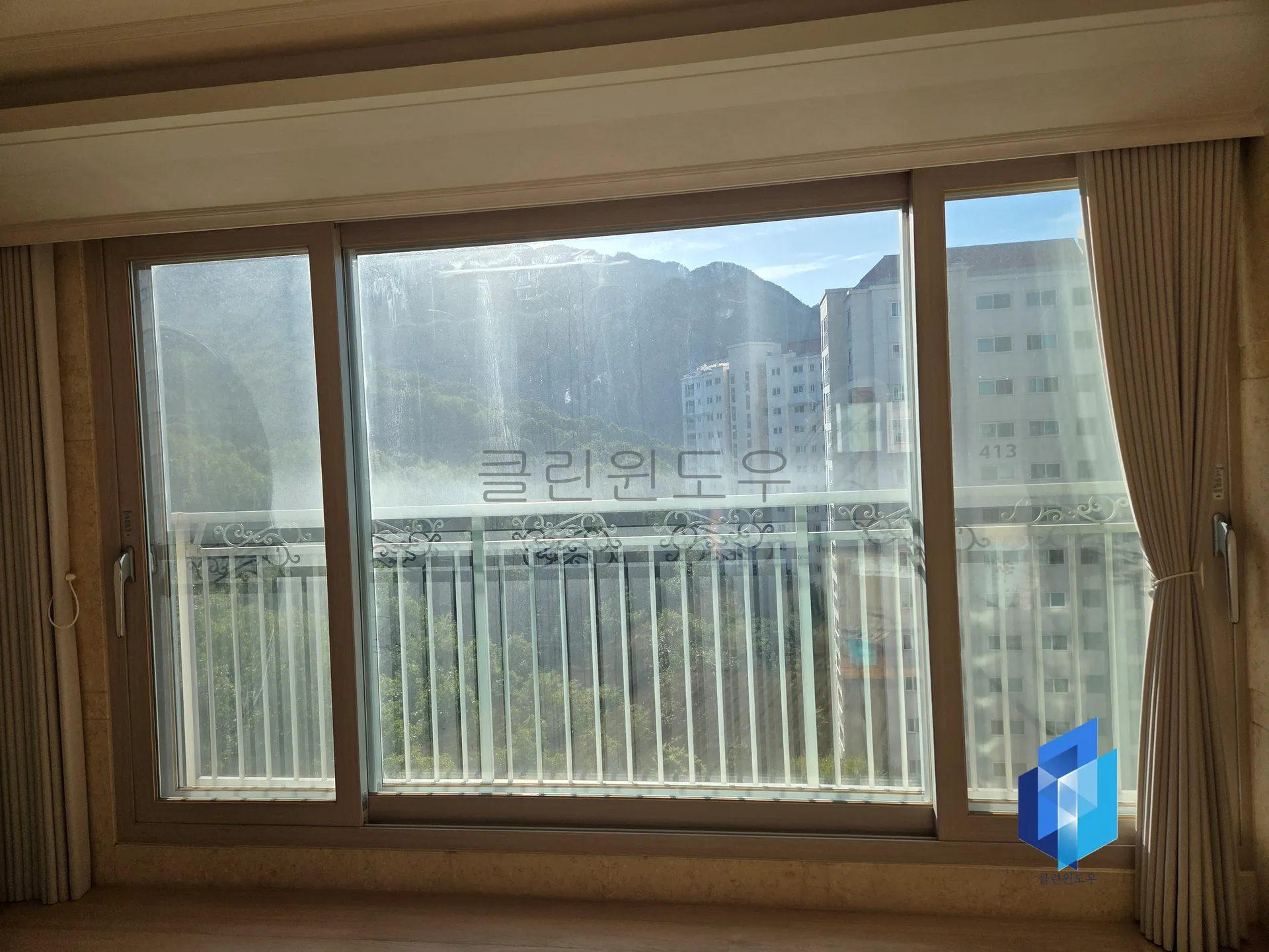 [은평 고층아파트 외창청소] 은평뉴타운 유리창청소 전문업체